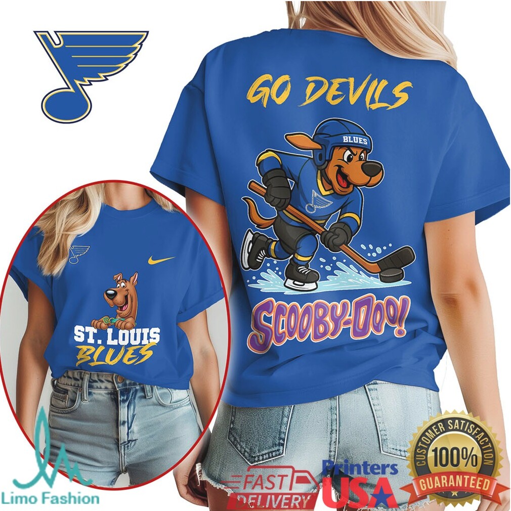 St. Louis Blues Scooby Doo Hockey Fan Mascot T Shirt - Limotees LLC