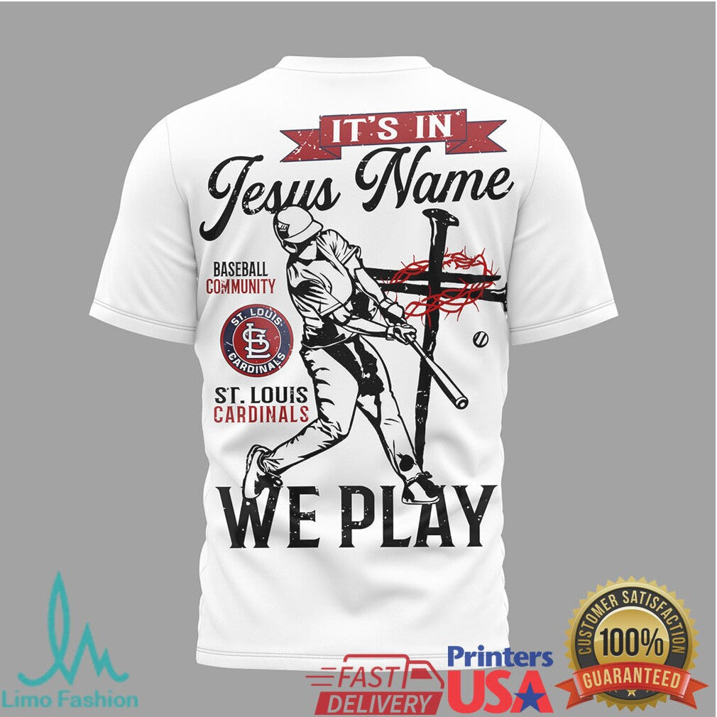 St. Louis Cardinals Christian Baseball T Shirt God Wins Forever Faith Based Fan Gear - Limotees LLC