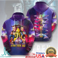 Star Trek 60th Anniversary Diamond Jubilee Multi Character Galaxy Print T Shirt - Limotees LLC