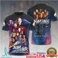Star Trek The Next Generation Cast Signatures Memorial Tribute T Shirt - Limotees LLC