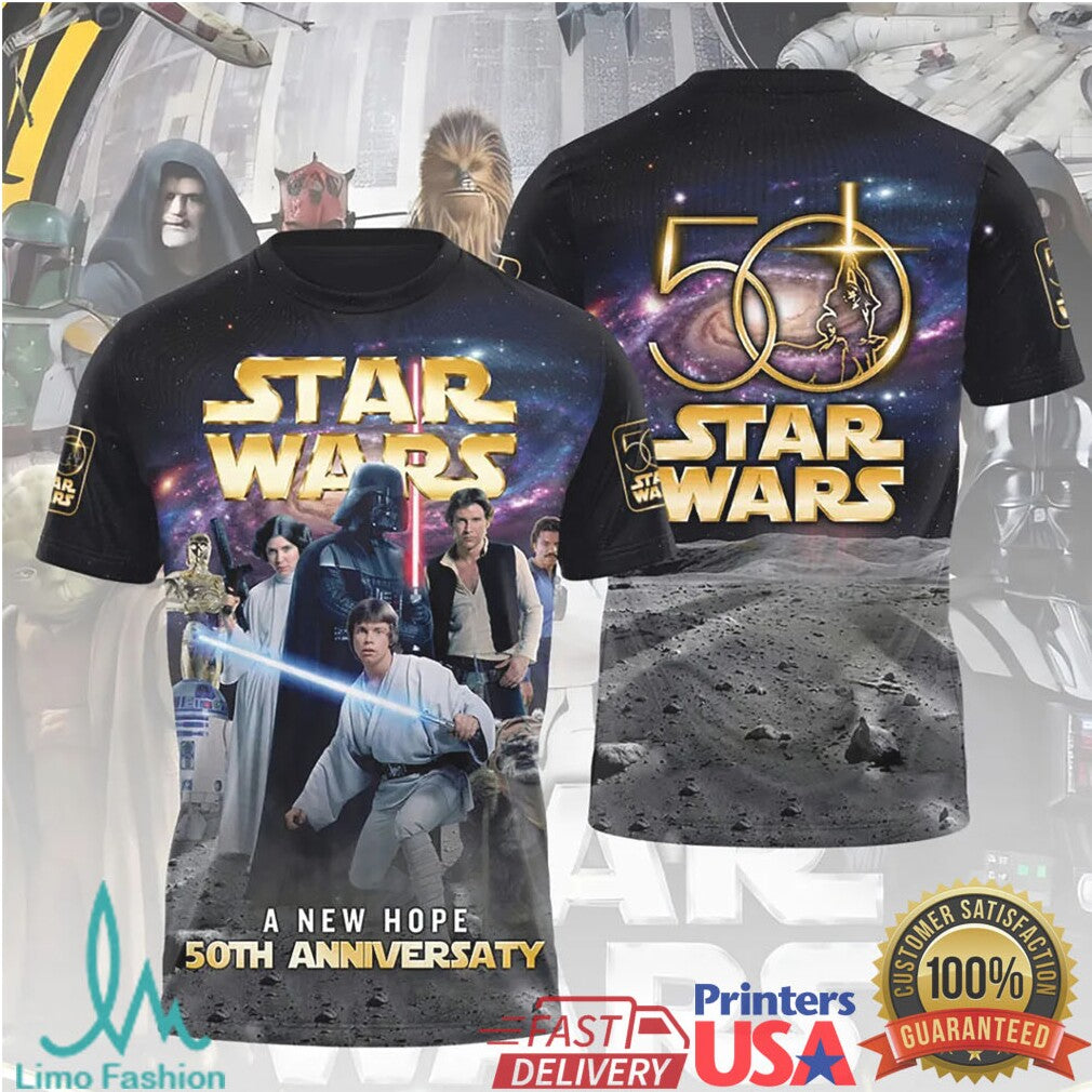 Star War A New Hope 50th Anniversary Limited Edition T Shirt - Limotees LLC