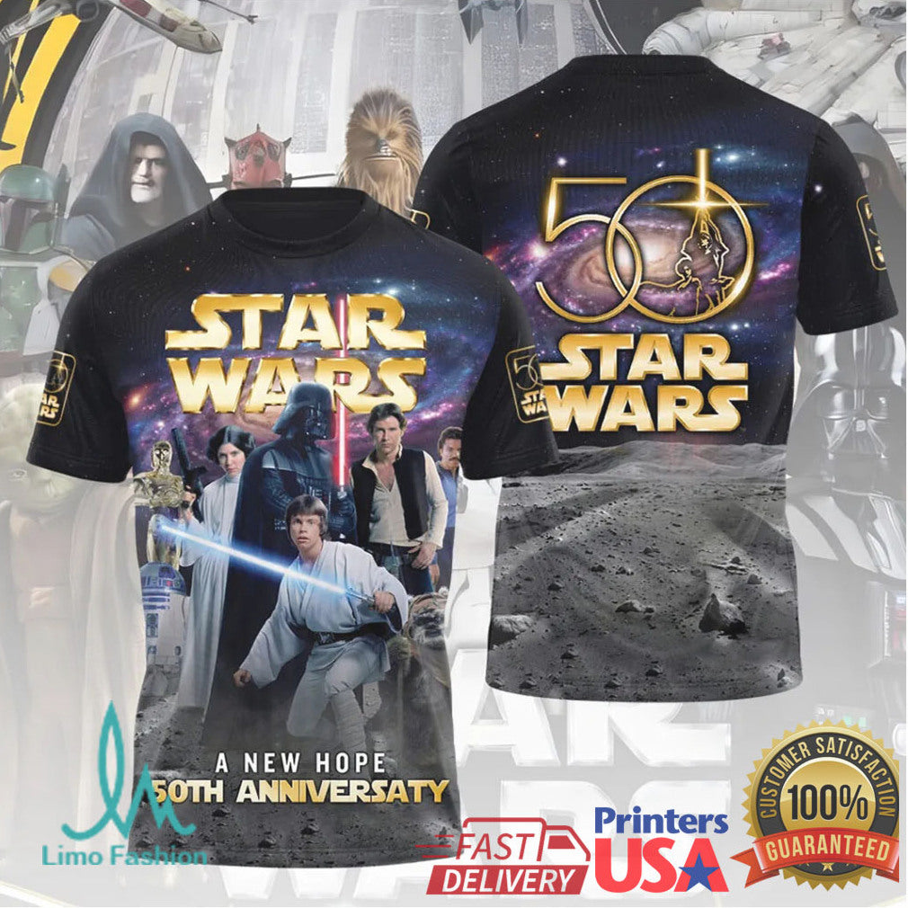 Star War A New Hope 50th Anniversary Limited Edition T Shirt - Limotees LLC
