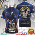 Star Wars 50 Years 1977 2027 Anniversary Darth Vader Luke Skywalker Retro Fans T Shirt - Limotees LLC