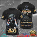 Star Wars 50 Years Of Legacy 50th Anniversary 1977 2027 Darth Vader Fans T Shirt - Limotees LLC