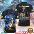 Star Wars 50th Anniversary 1977 2027 Galactic Signature Cast Montage T Shirt - Limotees LLC