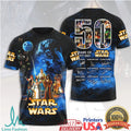 Star Wars 50th Anniversary A New Hope Movie Poster Collage Signature T Shirt