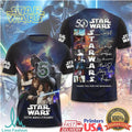Star Wars 50th Anniversary Signature Cast “Thank You For The Memories” Apparel T Shirt
