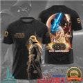 Star Wars A New Hope 50th Anniversary Darth Vader Commemorative 3D Apparel T Shirt - Limotees LLC