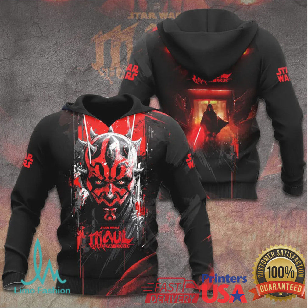 Star Wars Darth Maul Sith Apprentice Shadow Lord Intense Portrait T Shirt - Limotees LLC