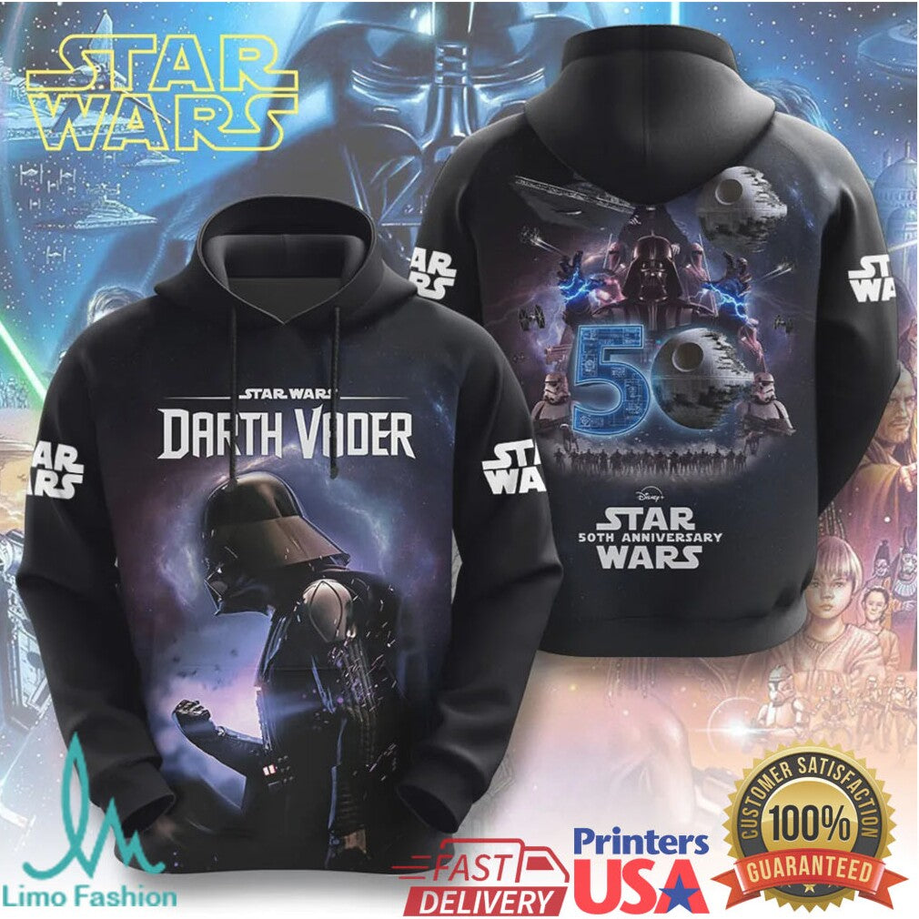 Star Wars Darth Vader 50th Anniversary Galactic Empire Nebula 3D T Shirt - Limotees LLC