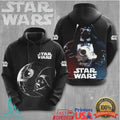 Star Wars Darth Vader Death Star Sith Lord Sci Fi 3D Graphic Apparel T Shirt - Limotees LLC