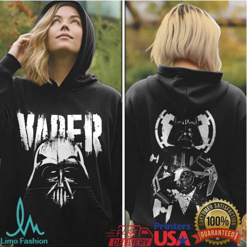 Star Wars Darth Vader Tie Fighter Pilot Vintage Distressed Black Men Women Fans T Shirt - Limotees LLC