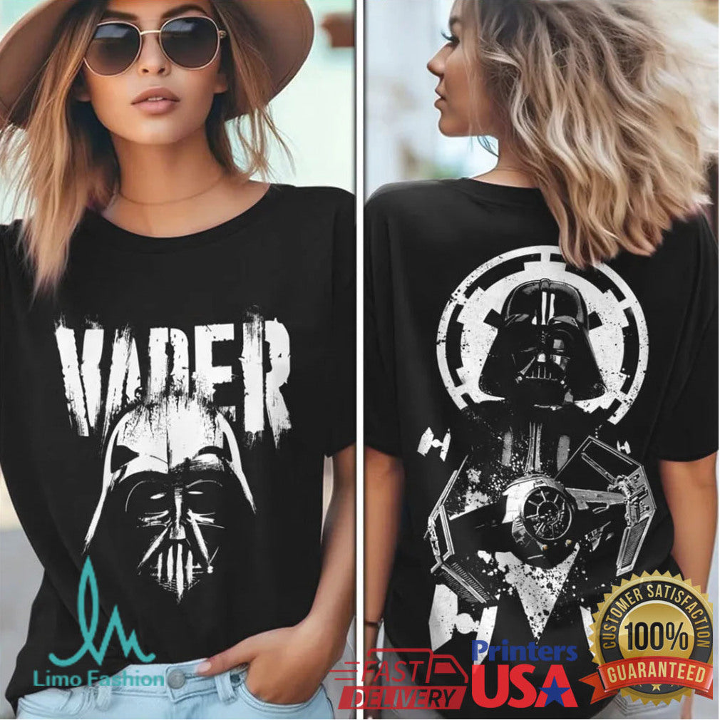 Star Wars Darth Vader Tie Fighter Pilot Vintage Distressed Black Men Women Fans T Shirt - Limotees LLC