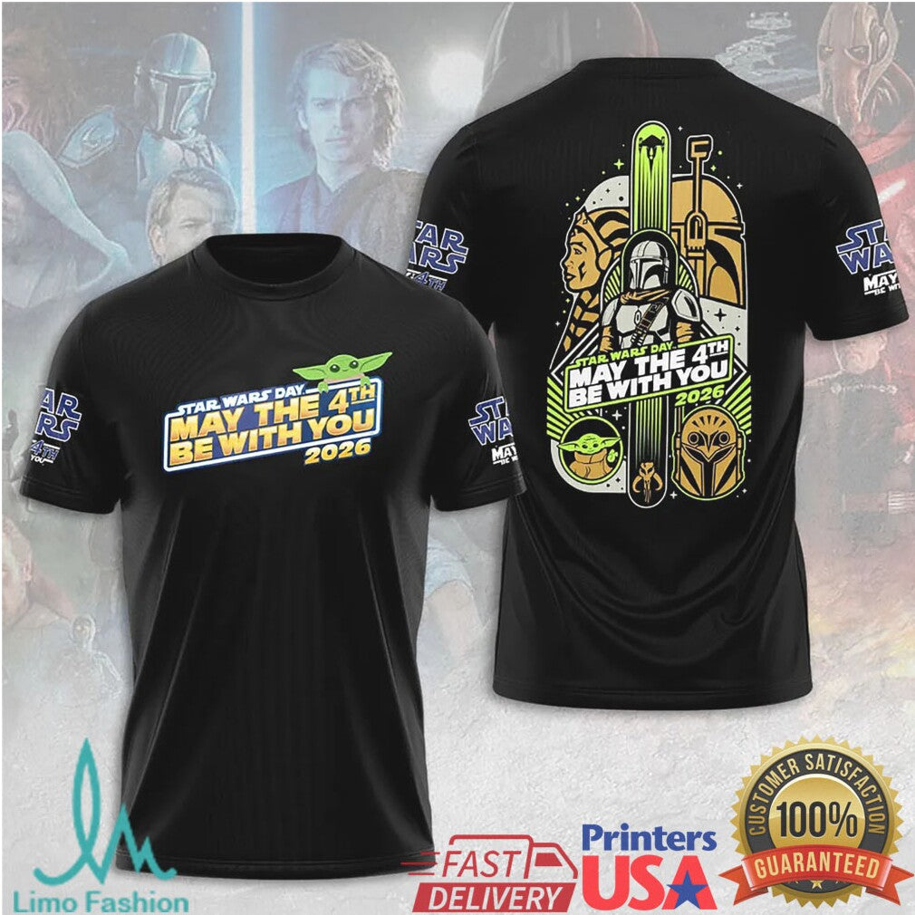 Star Wars Day May The 4th Be With You 2026 Ahsoka Mandalorian T Shirt - Limotees LLC