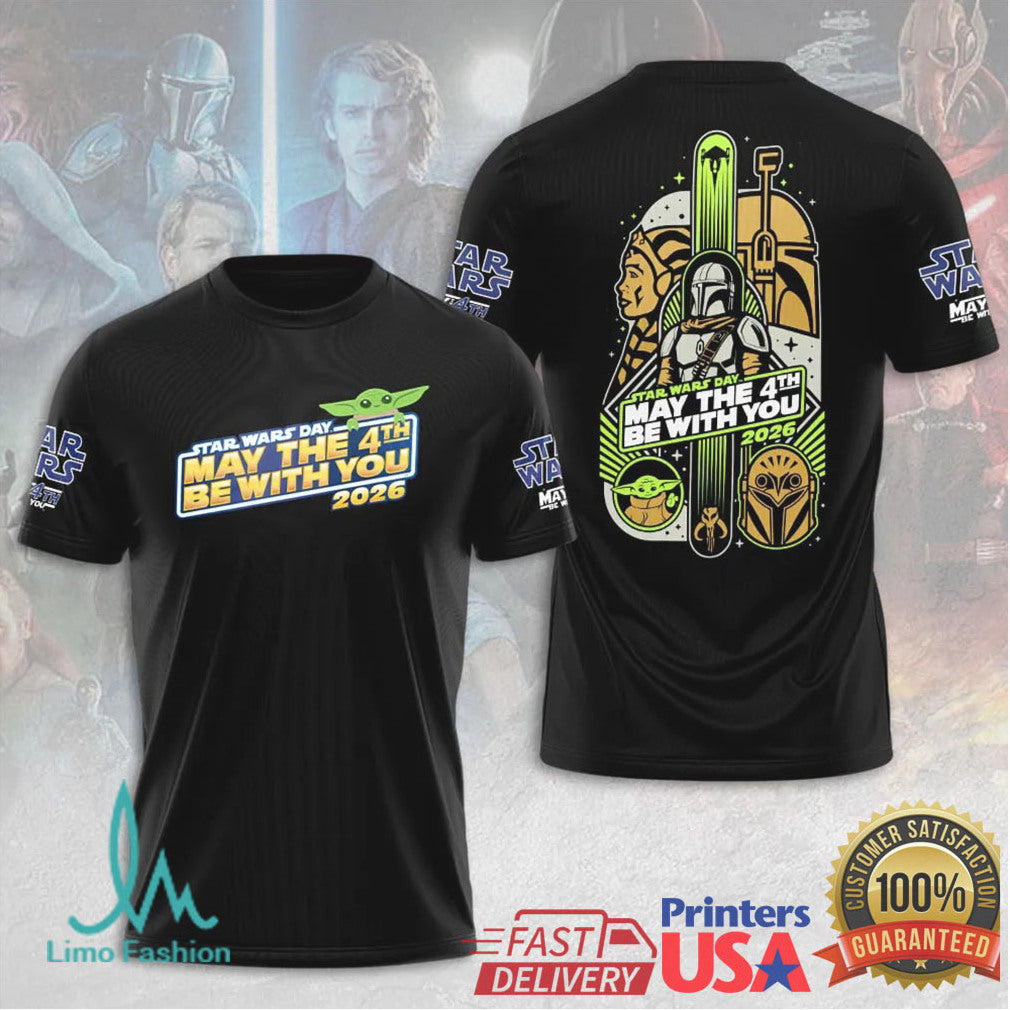 Star Wars Day May The 4th Be With You 2026 Ahsoka Mandalorian T Shirt - Limotees LLC