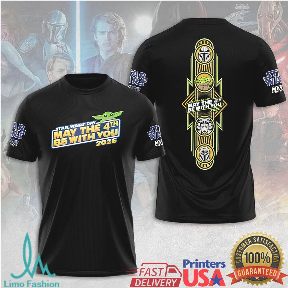 Star Wars Day May The 4th Be With You 2026 Grogu Mandalorian T Shirt - Limotees LLC
