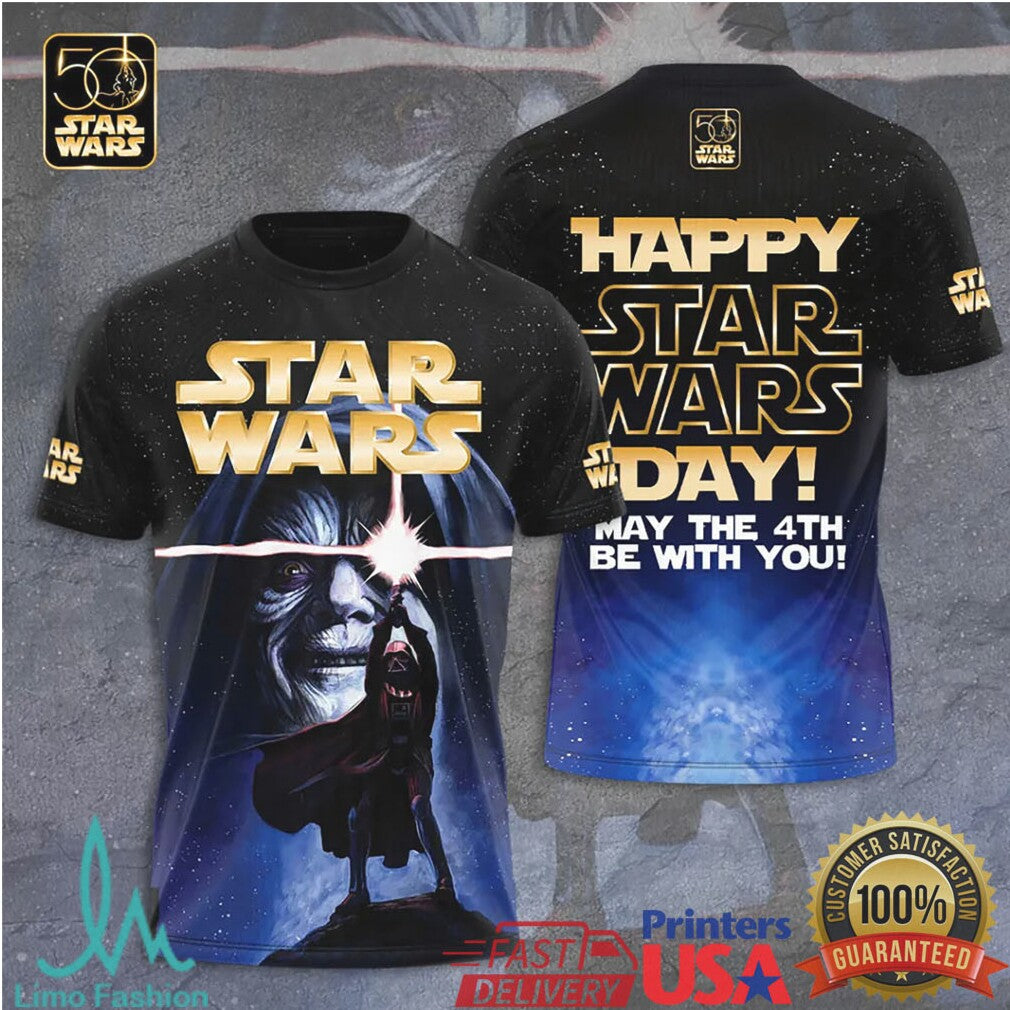 Star Wars May The 4th Be With You Emperor Palpatine 50th Anniversary T Shirt - Limotees LLC