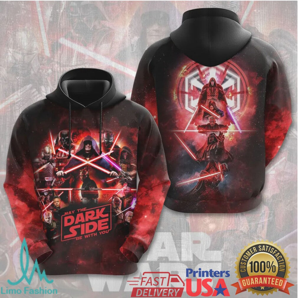 Star Wars May The Dark Side Be With You Sith Lords Galactic Empire Fans T Shirt - Limotees LLC