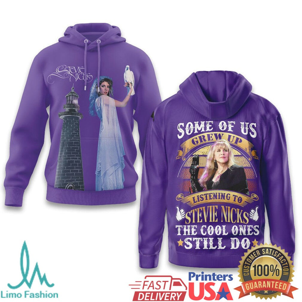 Stevie Nicks “Some Of Us Grew Up Listening To Stevie Nicks” Purple Fan Tee - Limotees LLC