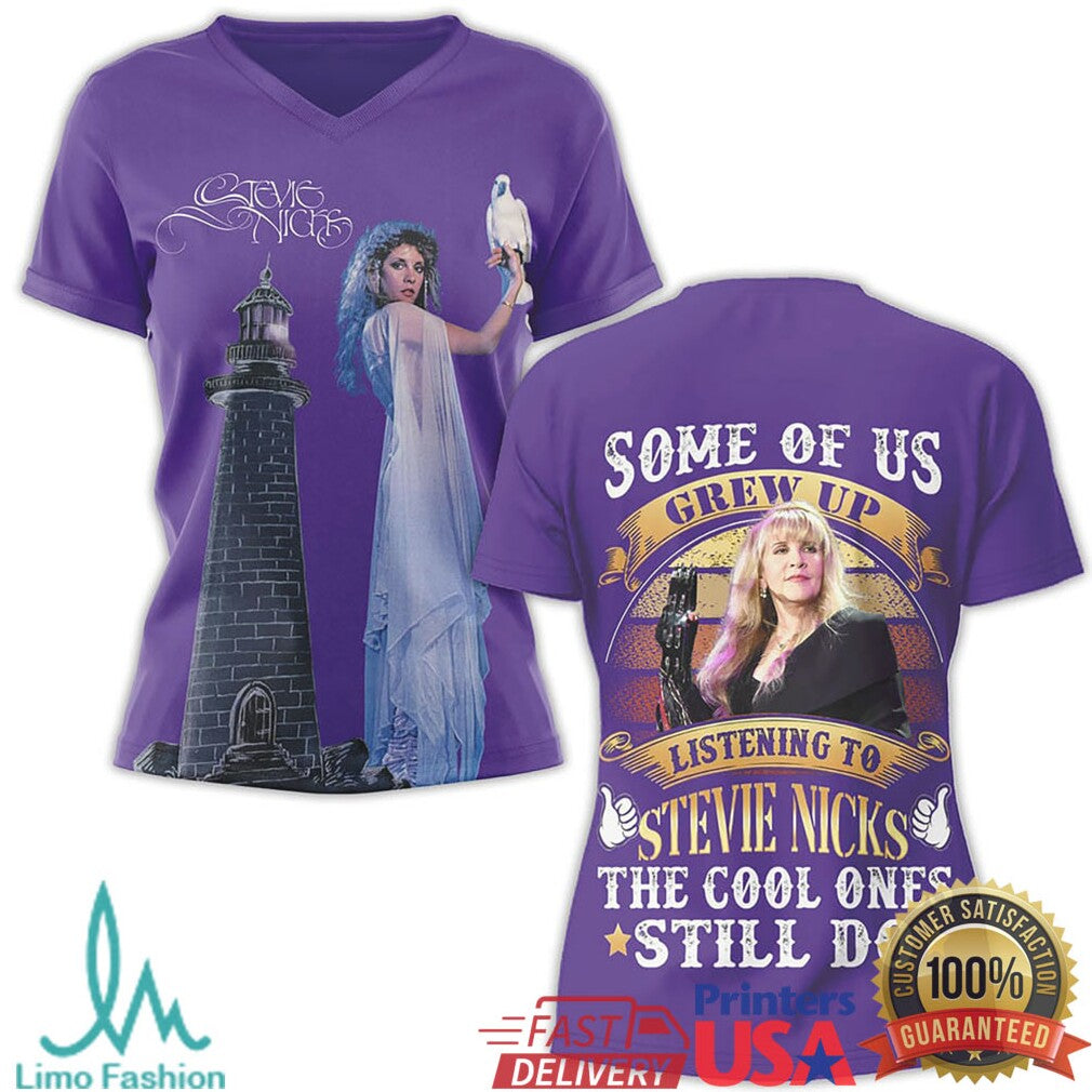 Stevie Nicks “Some Of Us Grew Up Listening To Stevie Nicks” Purple Fan Tee - Limotees LLC