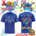 Stitch Buffalo Bills Autism Awareness It's Okay To Be Different T Shirt - Limotees LLC