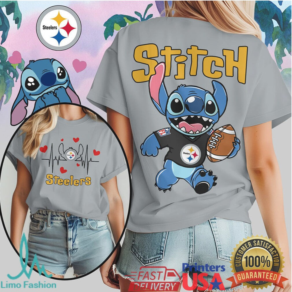 Stitch Pittsburgh ST Shirtlers Football Shirt Two Sided Team Print - Limotees LLC