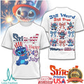 Stitch Still Weird Still Free America 250th 4th of July T Shirt - Limotees LLC