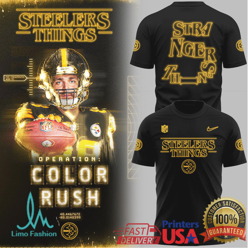 Stranger Things x Pittsburgh Steelers Steelers Things Mashup Hoodie - Limotees LLC