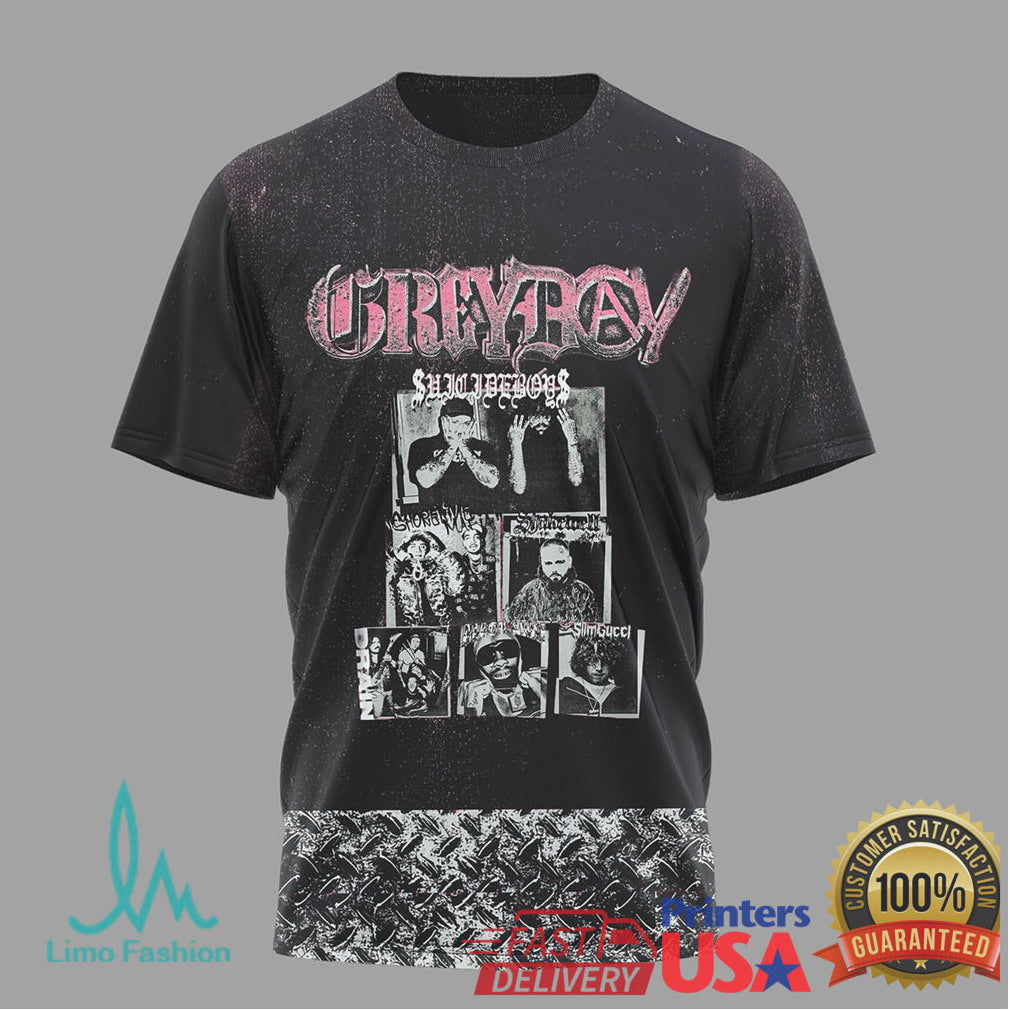 Suicideboys Grey Day 2024 North American Tour G59 Rap Concert T Shirt - Limotees LLC