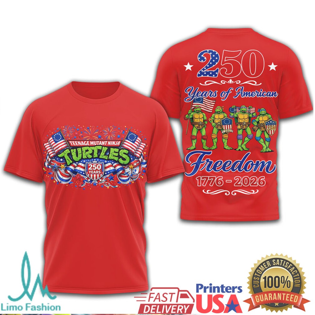 TMNT T Shirtnage Mutant Ninja Turtles 250 Years of American Freedom T Shirt - Limotees LLC