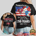 Tampa Bay Buccaneers America 250 Years T Shirt God Shed His Grace Patriotic Tee - Limotees LLC