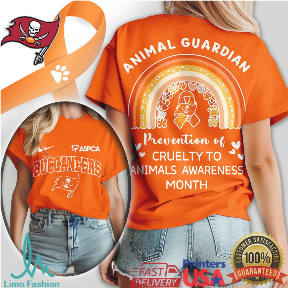 Tampa Bay Buccaneers Animal Guardian ASPCA Prevention of Cruelty T Shirt - Limotees LLC