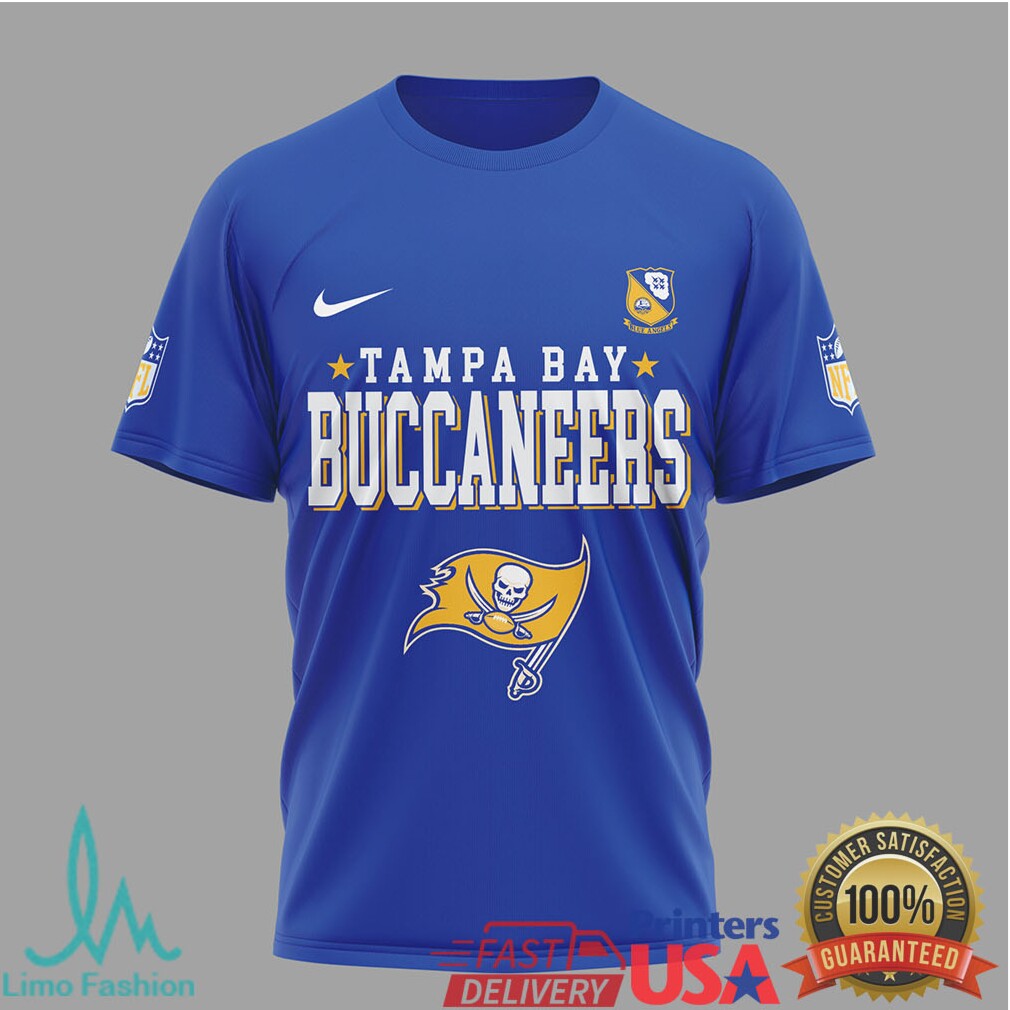 Tampa Bay Buccaneers Blue Angels U.S. Navy 80th Anniversary T Shirt - Limotees LLC