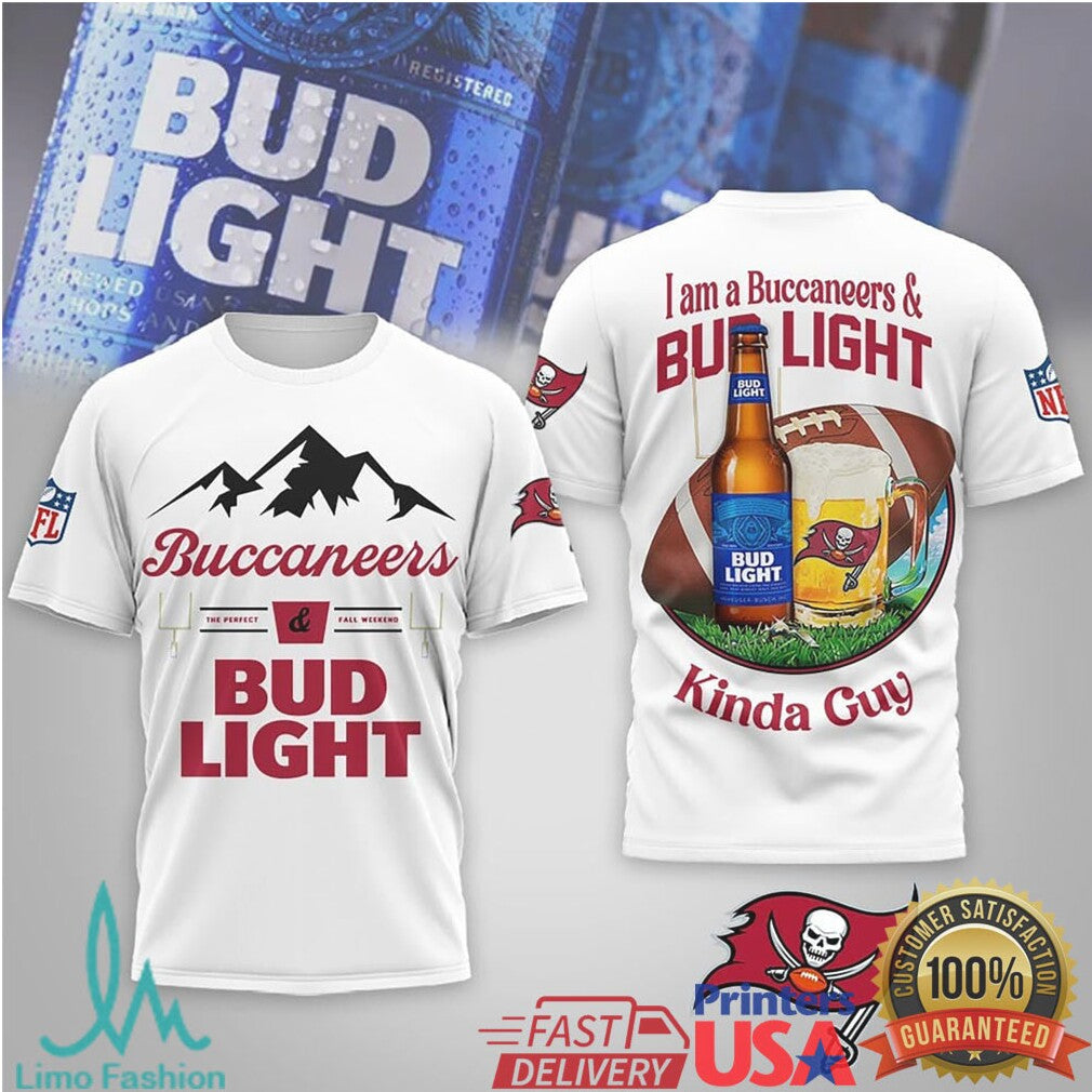 Tampa Bay Buccaneers Bud Light Kinda Guy Girl Tshirt Hoodie - Limotees LLC