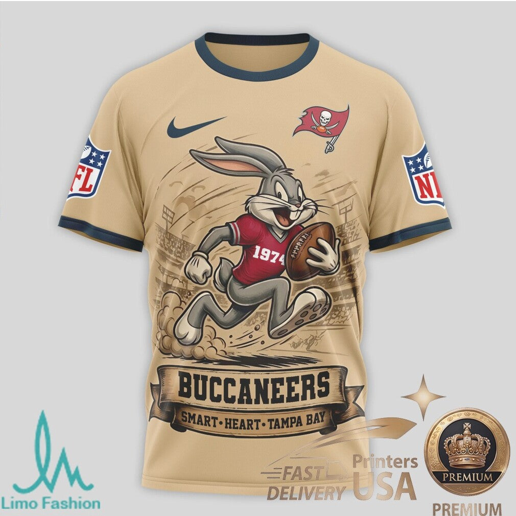 Tampa Bay Buccaneers Bugs Bunny Football Graphic Jersey T Shirt - Limotees LLC