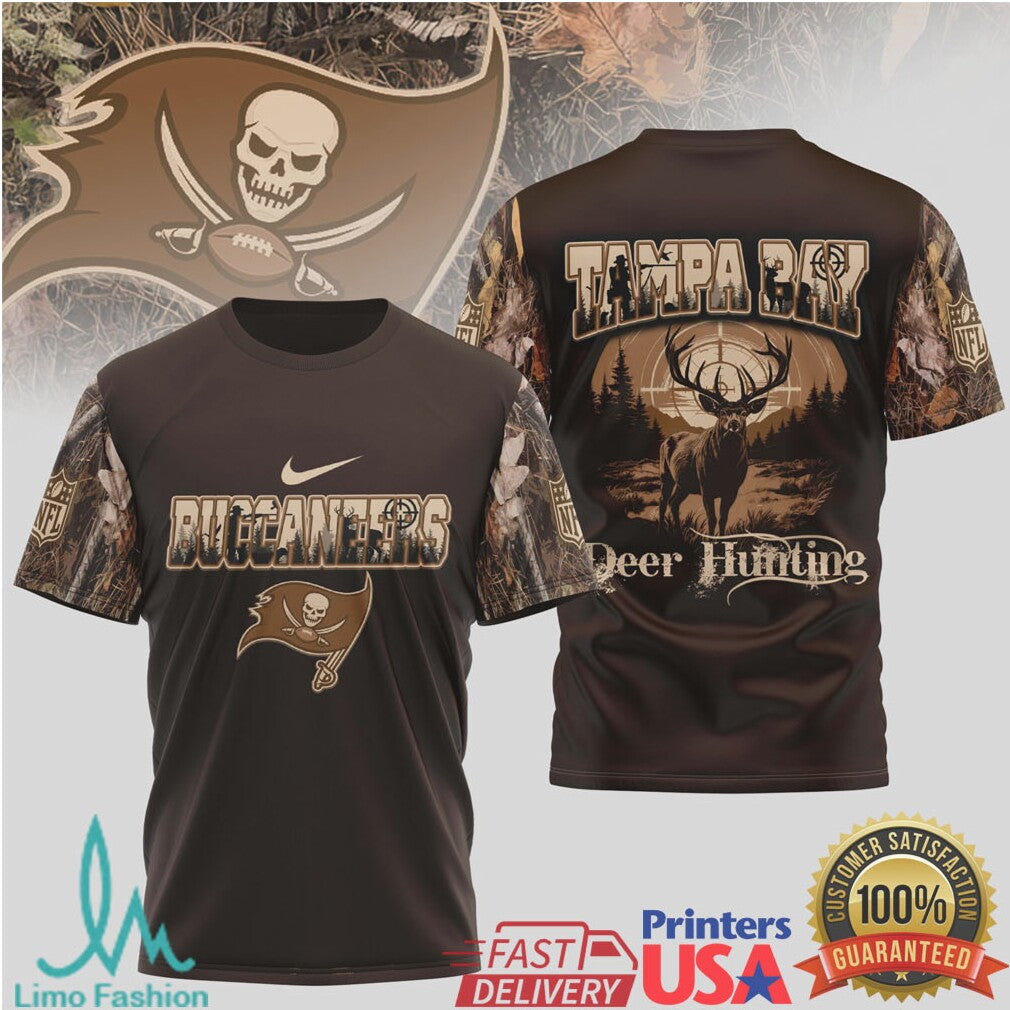 Tampa Bay Buccaneers Deer Hunting Camo Nfl T Shirt - Limotees LLC