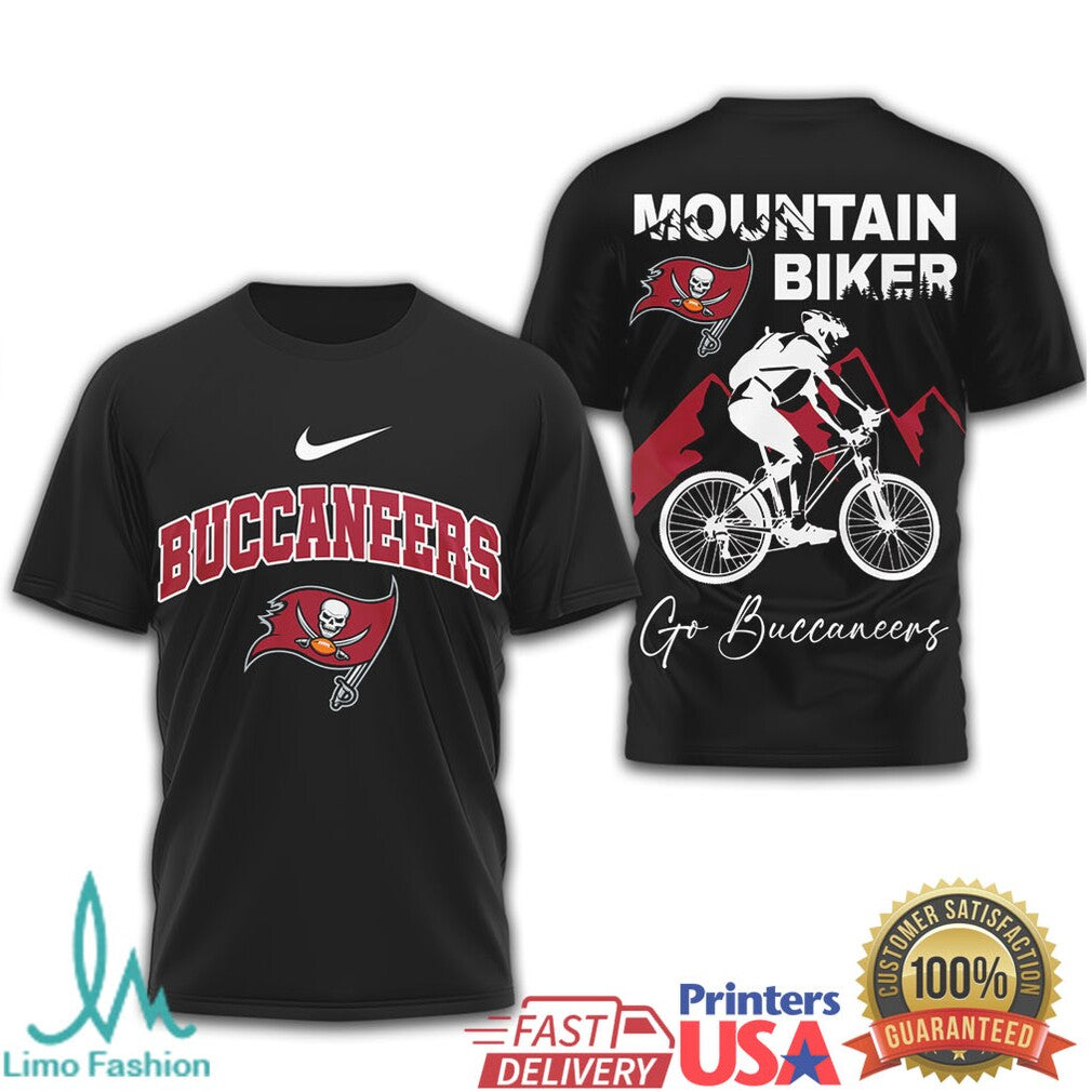 Tampa Bay Buccaneers “Go Buccaneers” Mountain Biking T Shirt - Limotees LLC