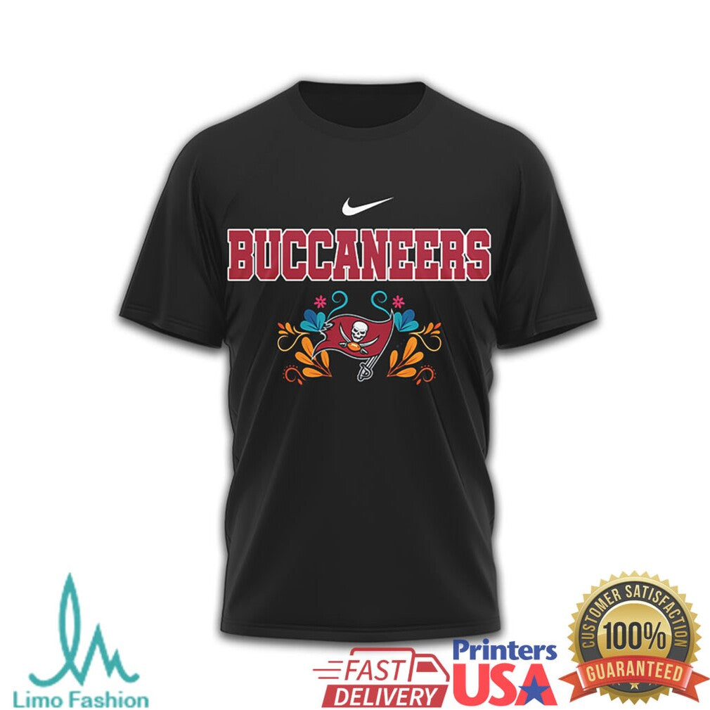 Tampa Bay Buccaneers Hasta La Muerte Sugar Skull NFL T Shirt - Limotees LLC