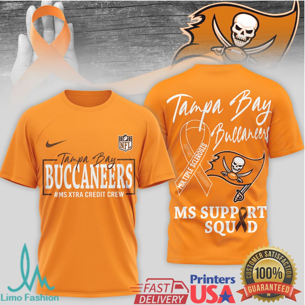 Tampa Bay Buccaneers MS Support Squad Awareness T Shirt - Limotees LLC