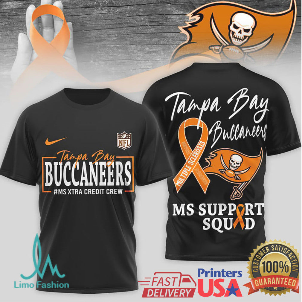 Tampa Bay Buccaneers MS Support Squad Awareness T Shirt - Limotees LLC