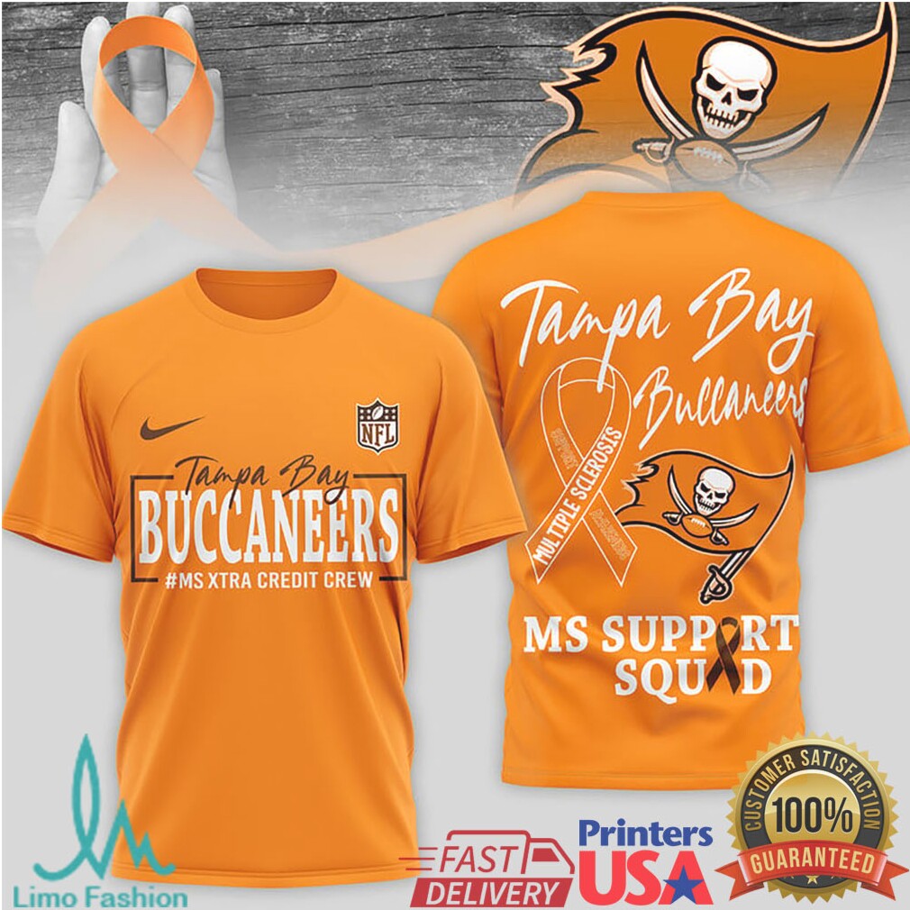 Tampa Bay Buccaneers MS Support Squad Awareness T Shirt - Limotees LLC