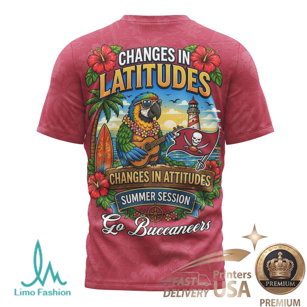 Tampa Bay Buccaneers Margaritaville Changes In Latitudes Summer T Shirt - Limotees LLC