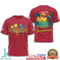 Tampa Bay Buccaneers Margaritaville It's 5 O'Clock Somewhere Parrot T Shirt - Limotees LLC