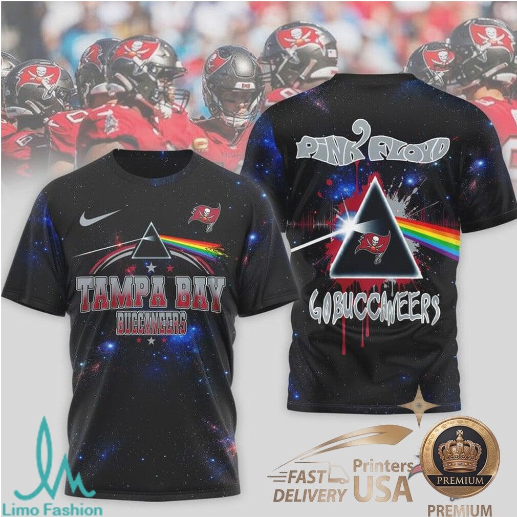 Tampa Bay Buccaneers Pink Floyd Prism Cosmic Fan T Shirt - Limotees LLC
