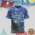 Tampa Bay Buccaneers Pirate Flag Starry Night Nfl Tshirt - Limotees LLC