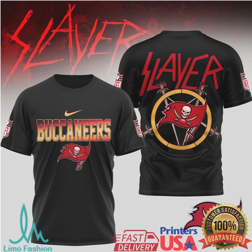 Tampa Bay Buccaneers Slayer Skull Crossbones Mashup - Limotees LLC