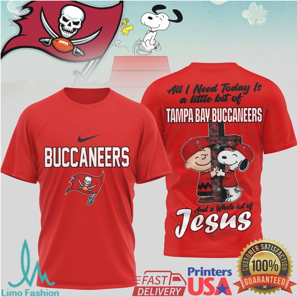 Tampa Bay Buccaneers Snoopy Charlie Brown Faith T Shirt - Limotees LLC