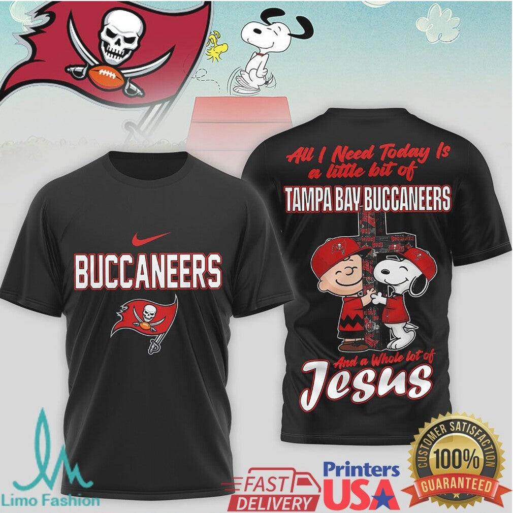Tampa Bay Buccaneers Snoopy Charlie Brown Faith T Shirt - Limotees LLC