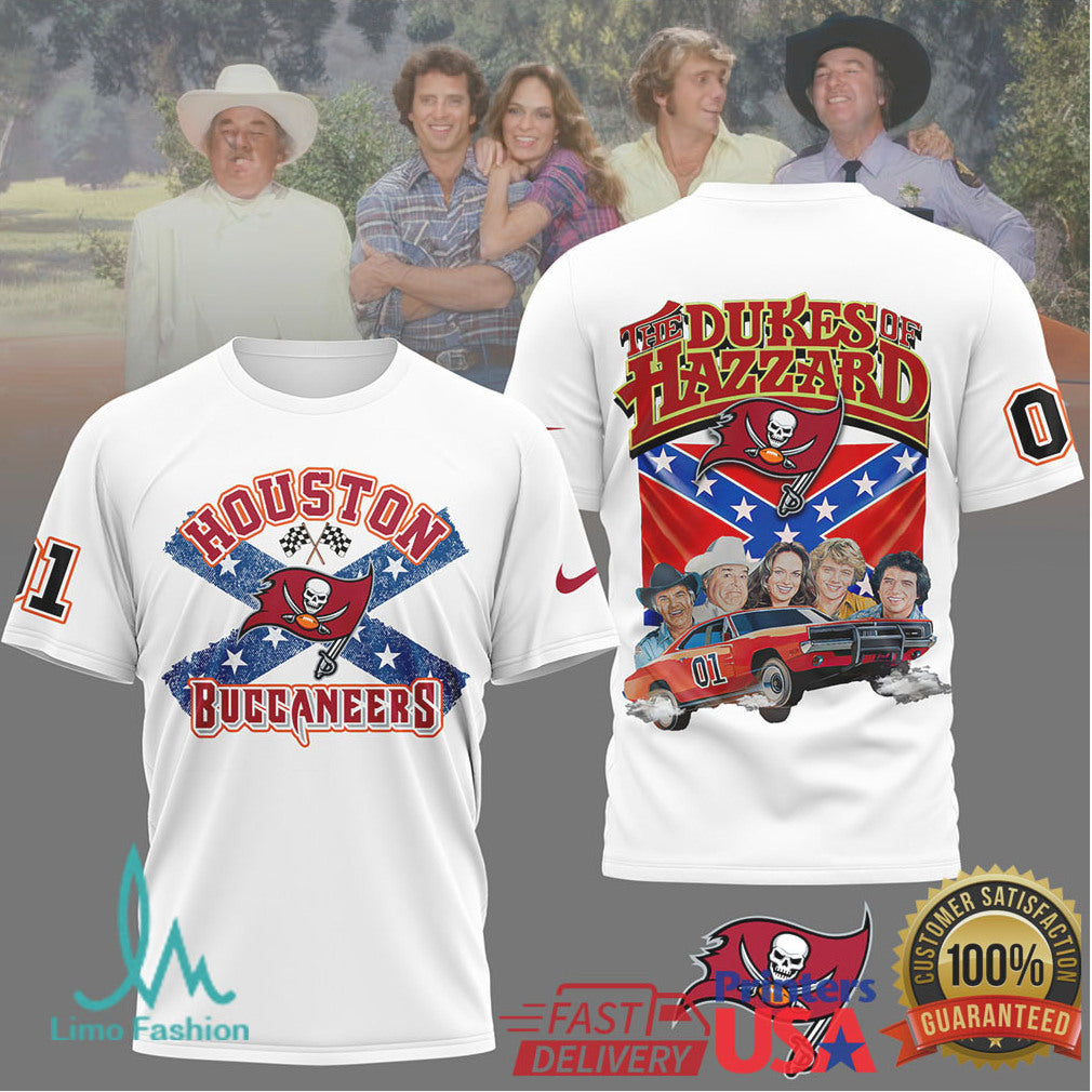 Tampa Bay Buccaneers The Dukes of Hazzard Country Racing T Shirt - Limotees LLC