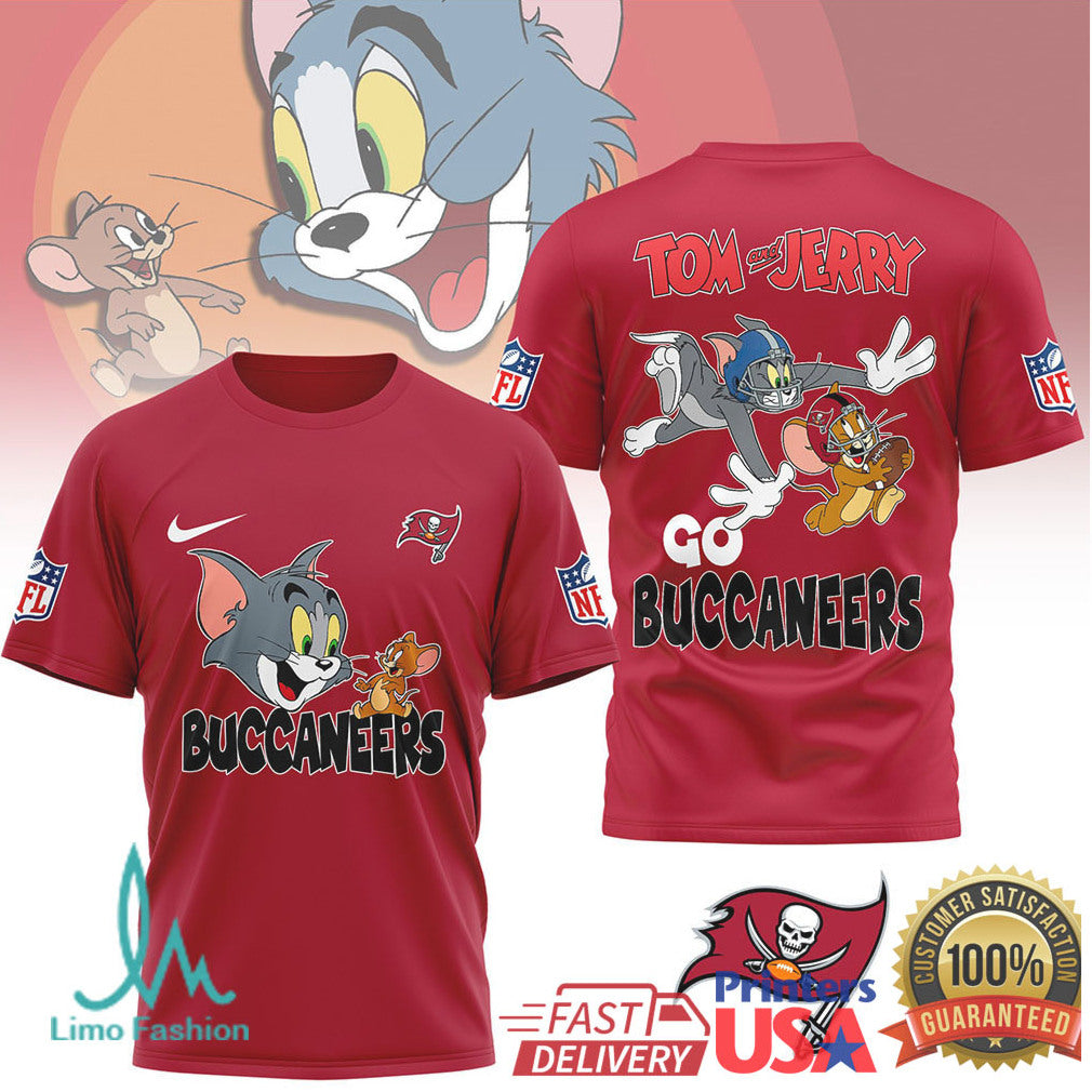 Tampa Bay Buccaneers Tom and Jerry NFL Football Shirt - Limotees LLC